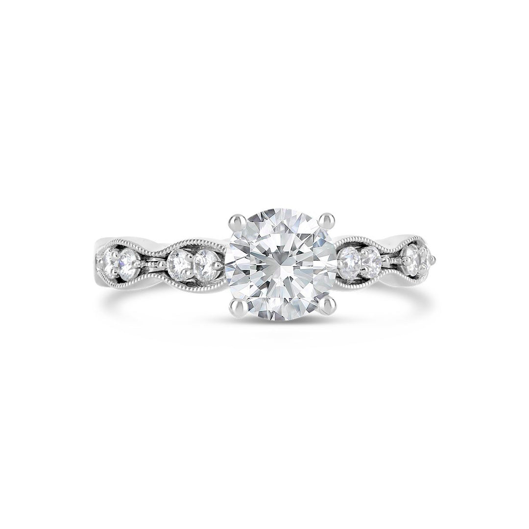 Vintage Inspired Diamond Engagement Ring - The Diamond Guys