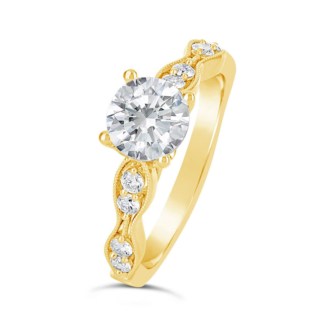 Vintage Inspired Diamond Engagement Ring - The Diamond Guys