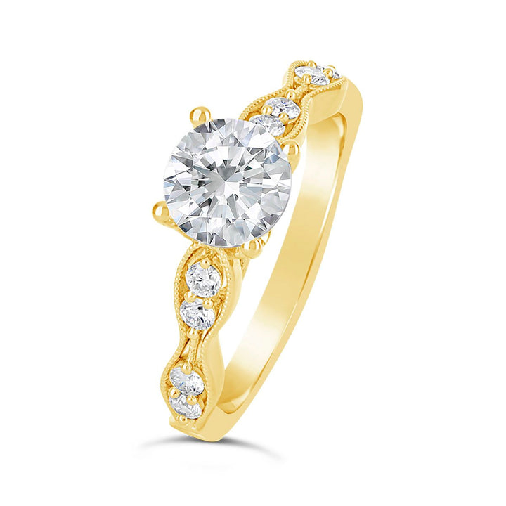 Vintage Inspired Diamond Engagement Ring - The Diamond Guys