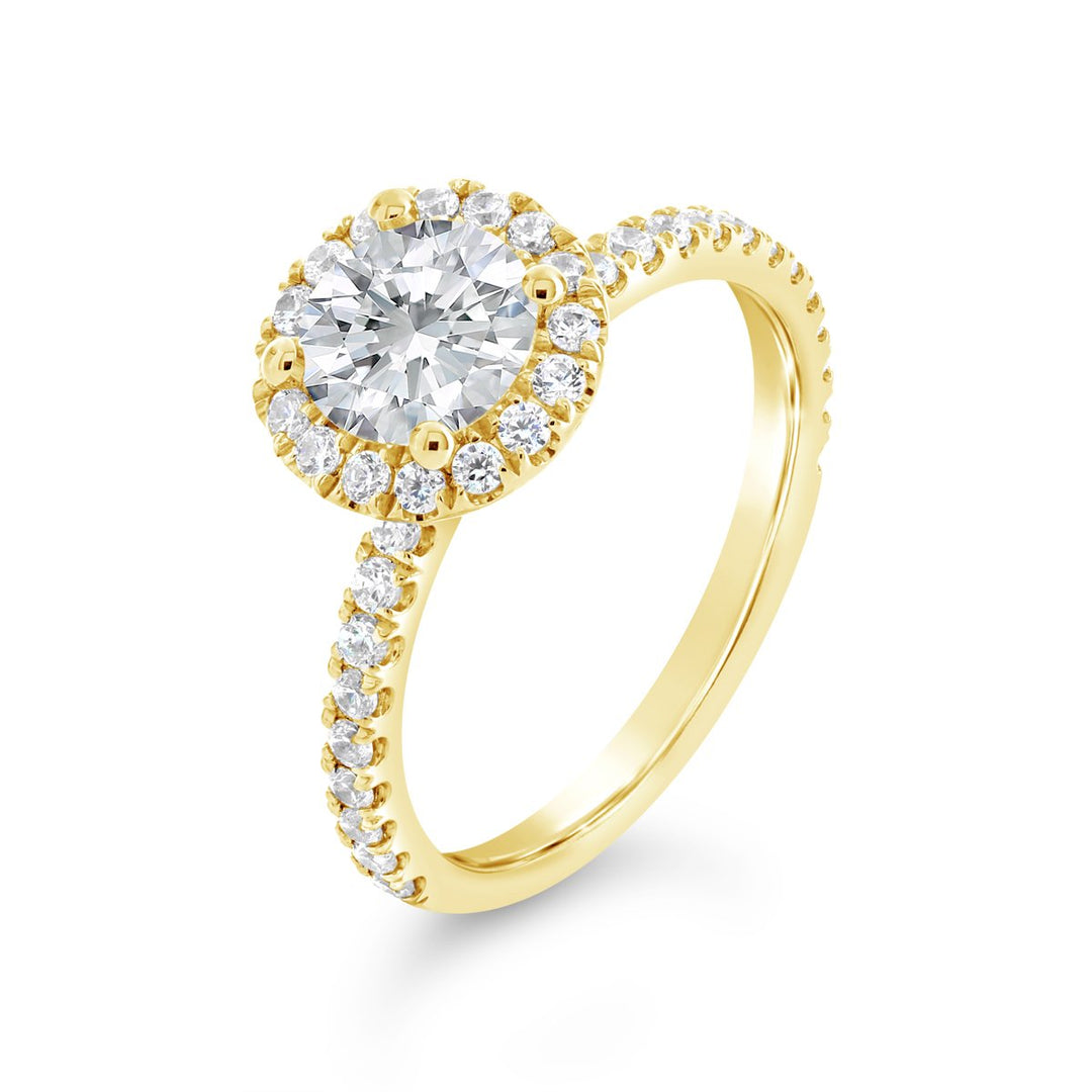 Diamond Halo Engagement Ring - The Diamond Guys