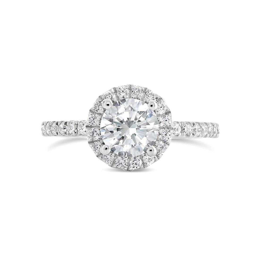 Diamond Halo Engagement Ring - The Diamond Guys