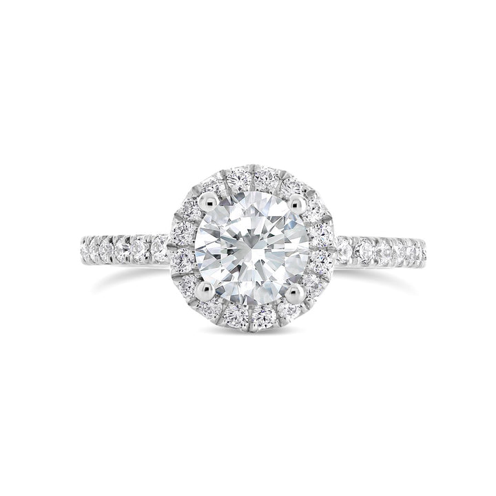 Diamond Halo Engagement Ring - The Diamond Guys