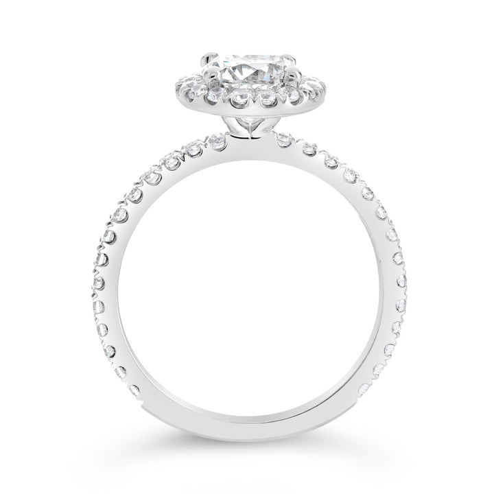 Diamond Halo Engagement Ring - The Diamond Guys