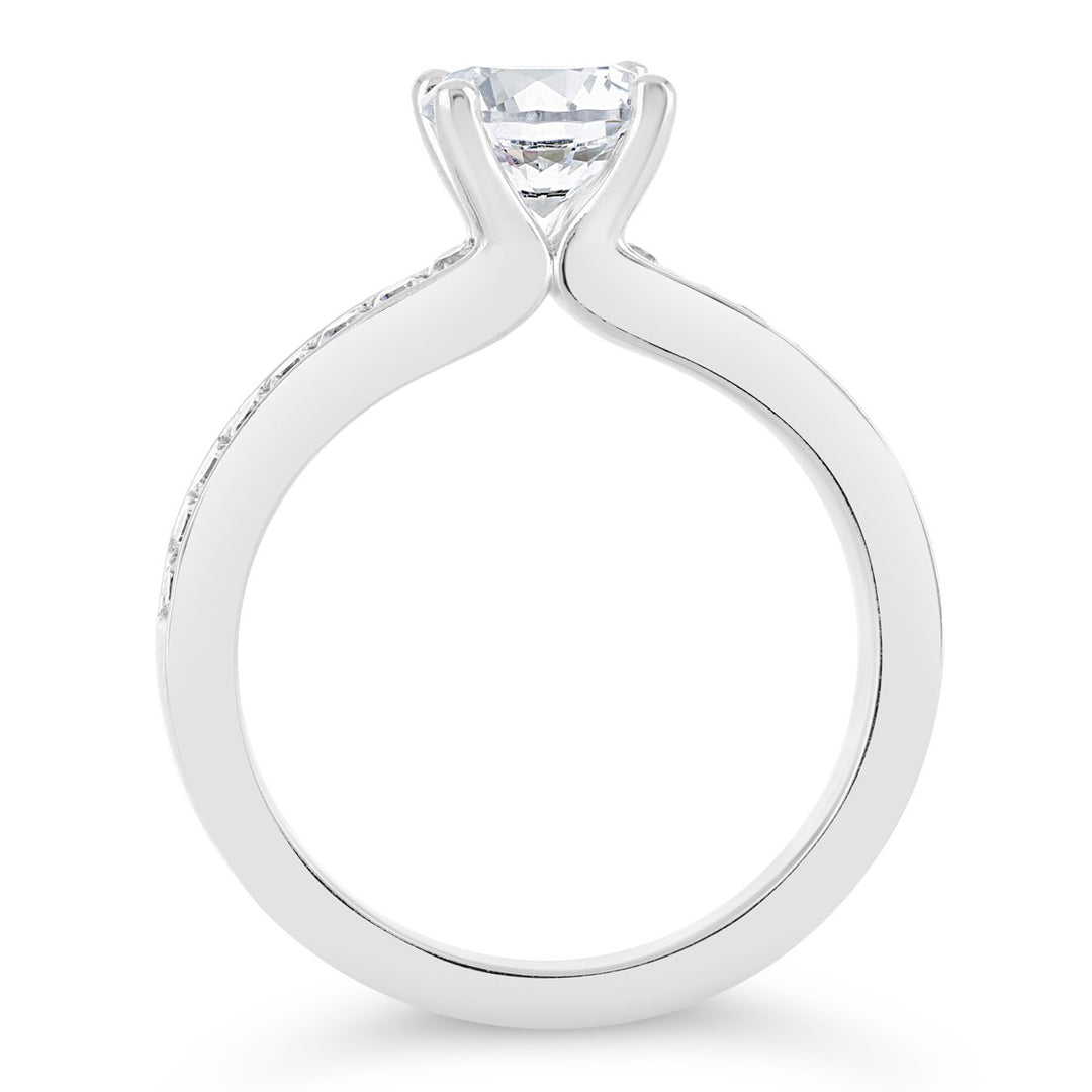 Diamond Engagement Ring and Ring Guard - YJA8756R