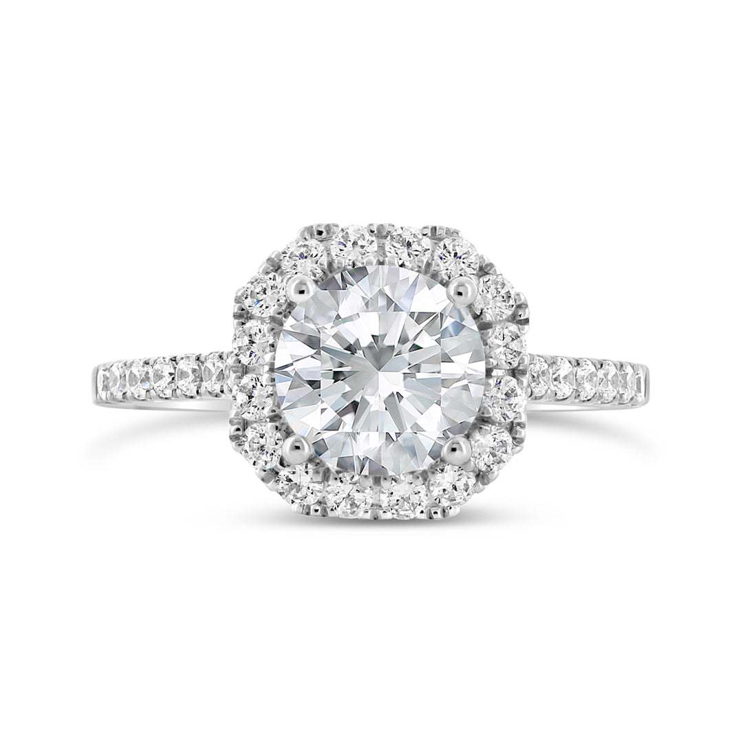 Diamond Halo Engagement Ring - ACB255