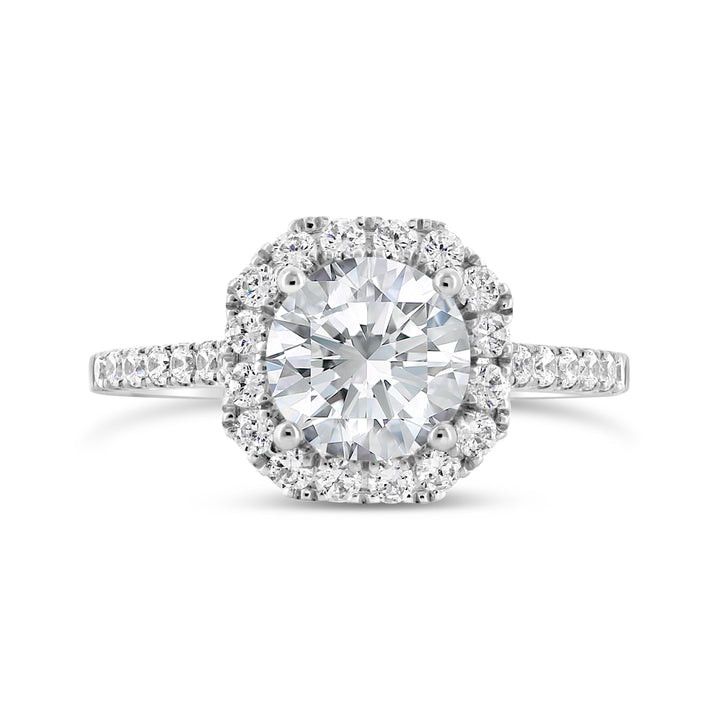 Diamond Halo Engagement Ring - ACB255