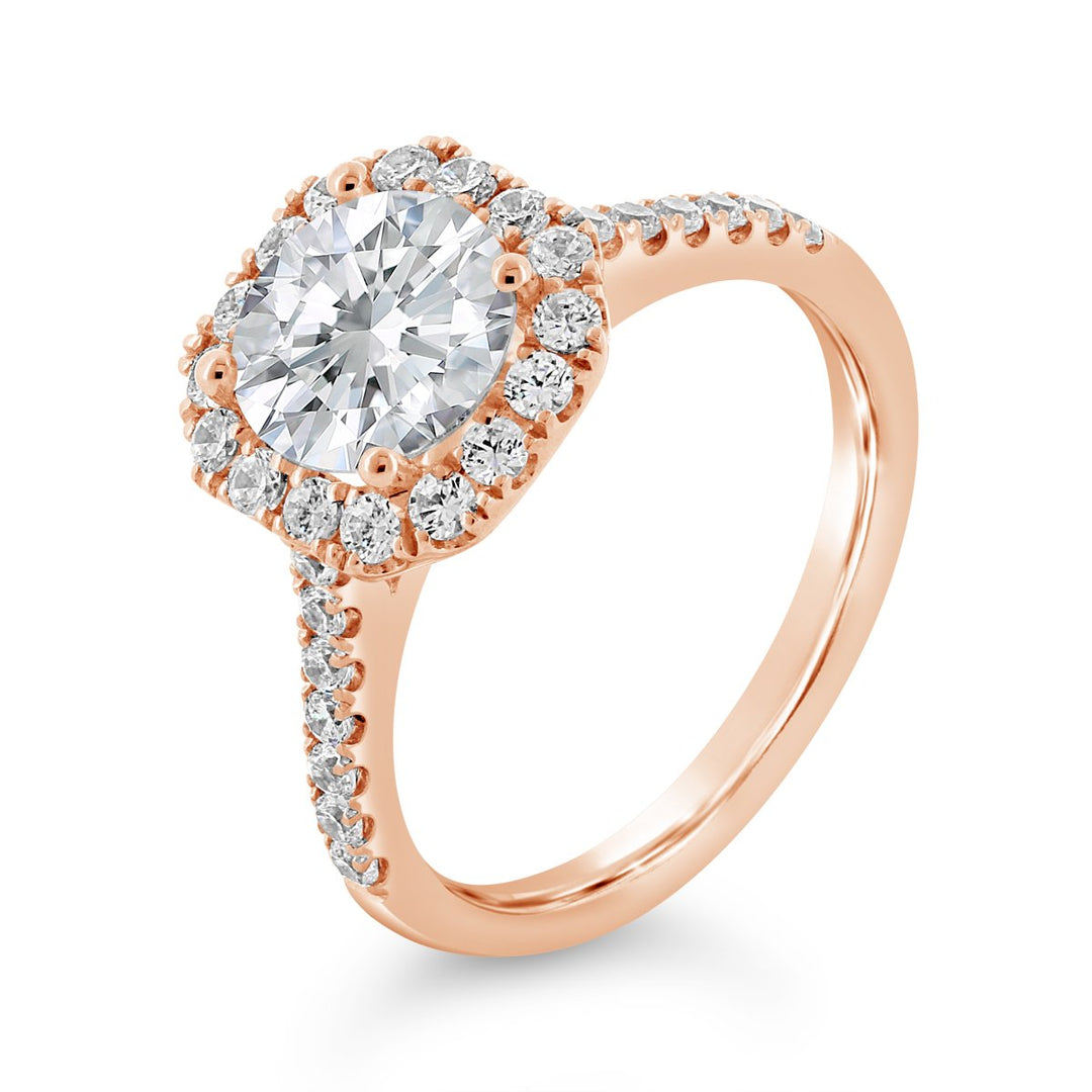 Diamond Halo Engagement Ring - The Diamond Guys