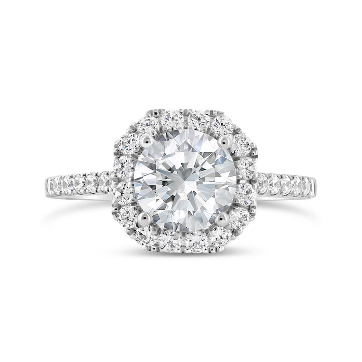 Diamond Halo Engagement Ring - The Diamond Guys