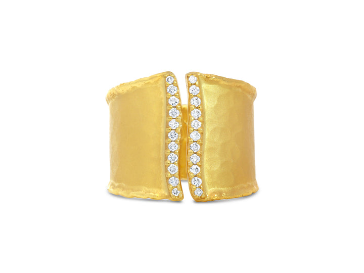 Marika Desert Gold Diamond Wave Band - MDG8066