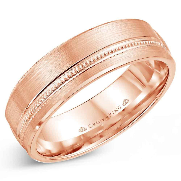 Men's Gold Wedding Band - WB-7919 - The Diamond Guys