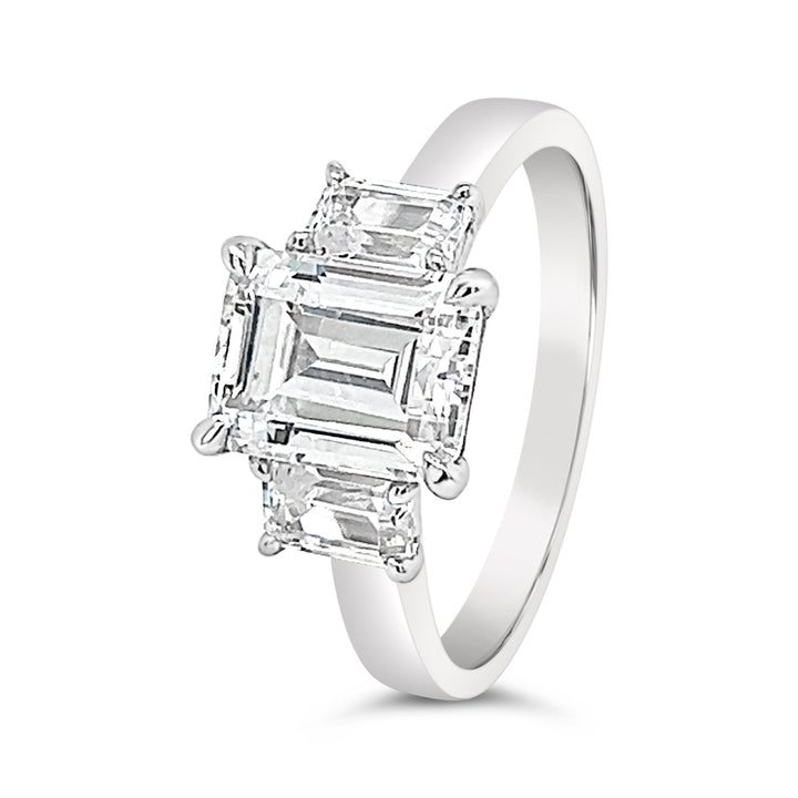 Three Stone Diamond Engagement Ring - The Diamond Guys