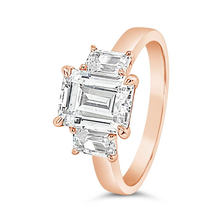 Three Stone Diamond Engagement Ring - The Diamond Guys