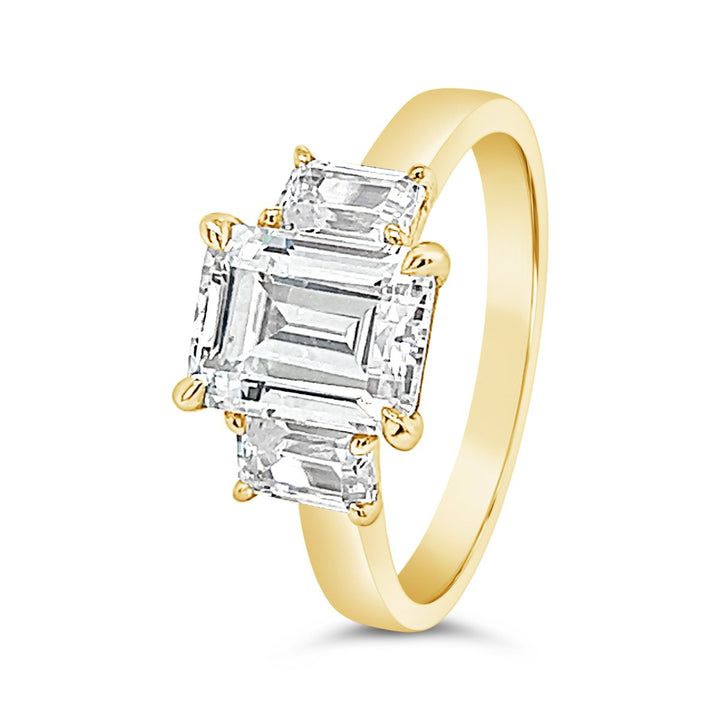 Three Stone Diamond Engagement Ring - The Diamond Guys