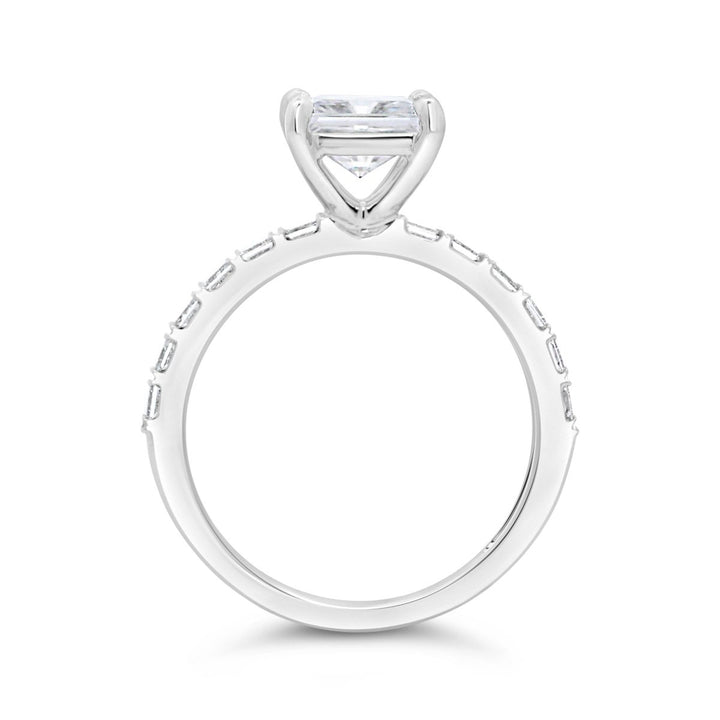 Diamond Engagement Ring with Milgrain Detail - YJC5985R