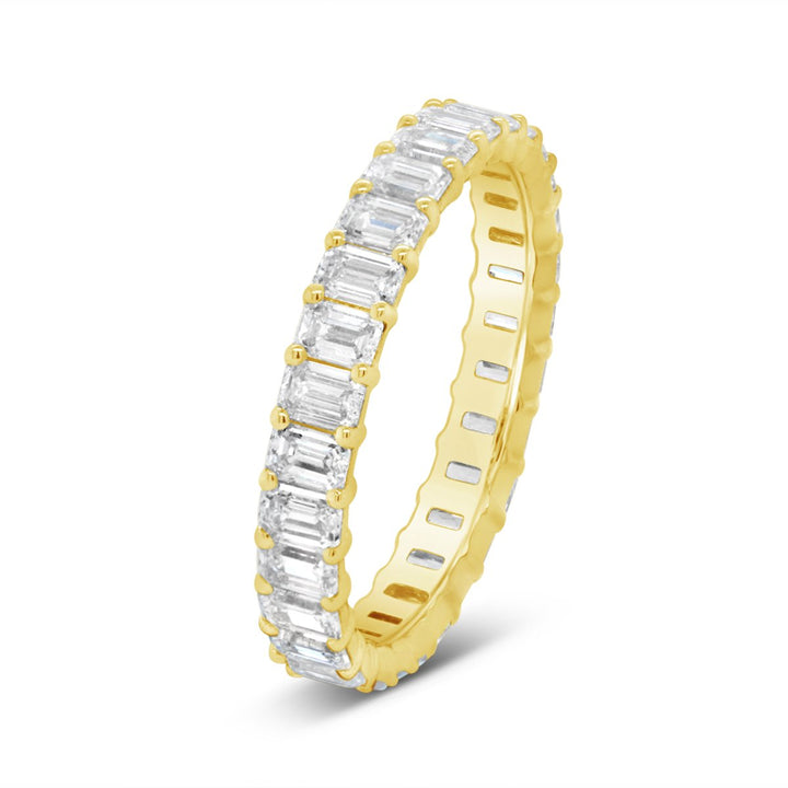 Emerald Cut Lab Grown Diamond Eternity Band - EB530