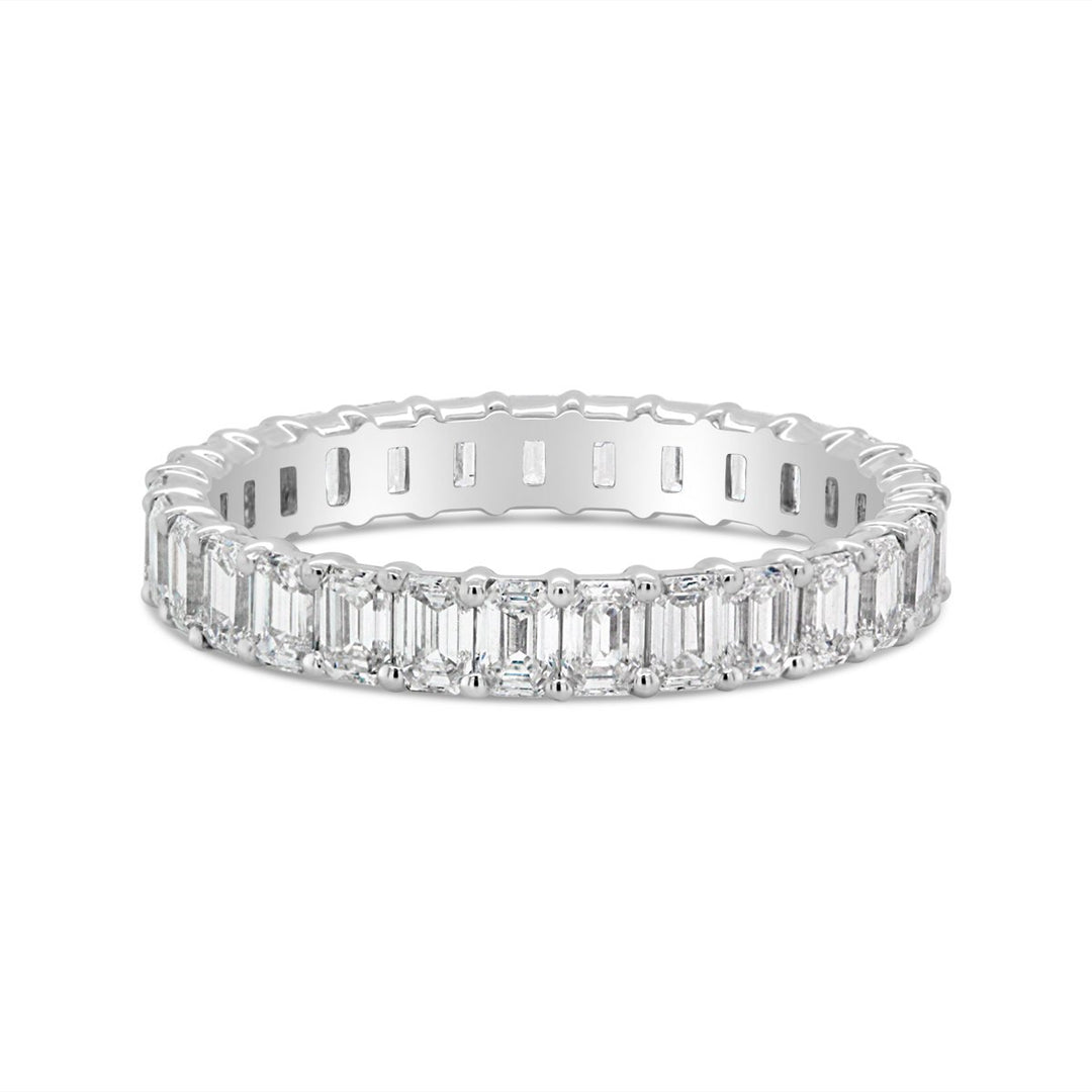 Emerald Cut Lab Grown Diamond Eternity Band - EB530