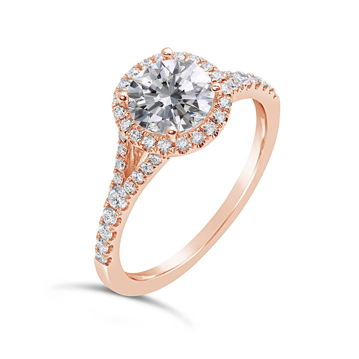 Diamond Halo Engagement Ring - The Diamond Guys