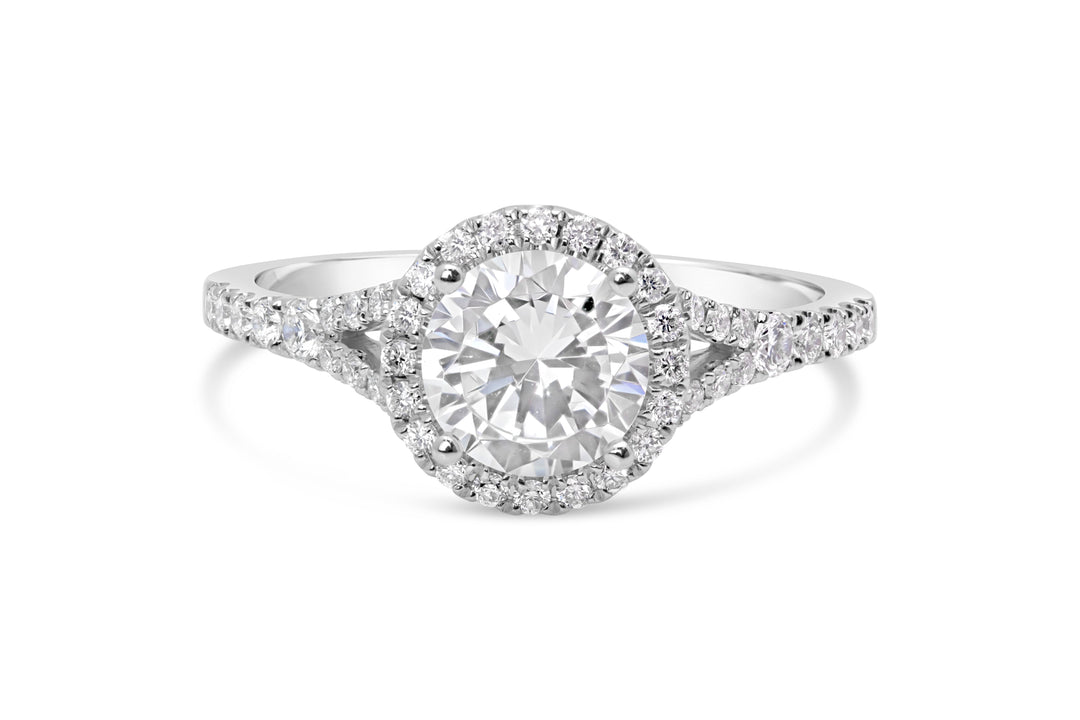 Diamond Halo Engagement Ring - The Diamond Guys