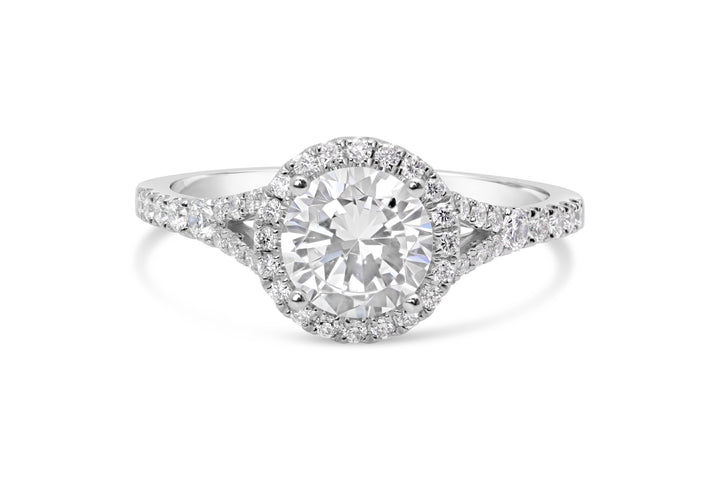 Diamond Halo Engagement Ring - The Diamond Guys