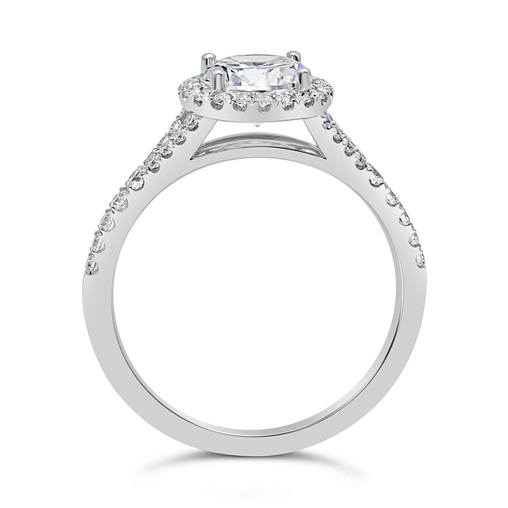 Diamond Halo Engagement Ring - The Diamond Guys