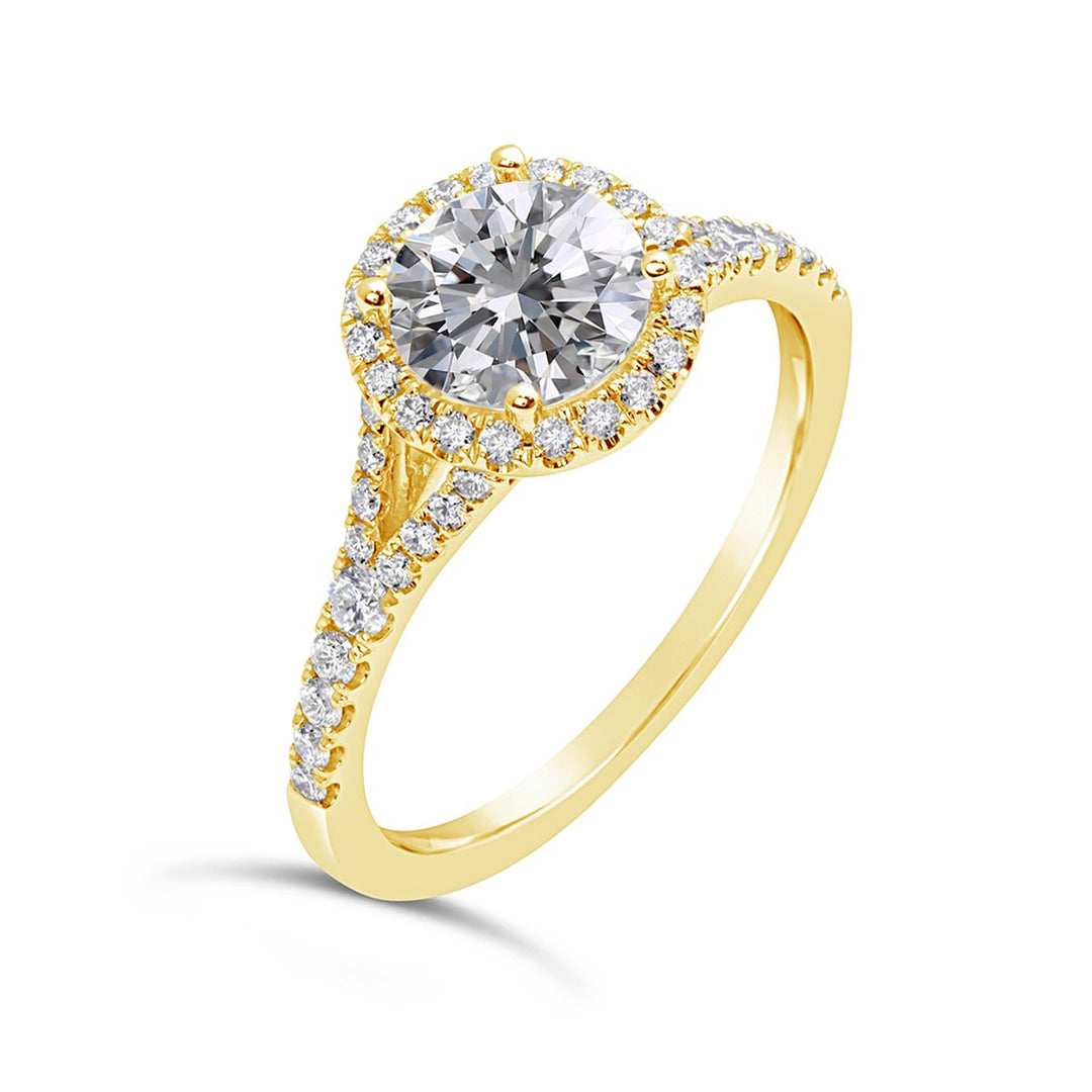Diamond Halo Engagement Ring - The Diamond Guys
