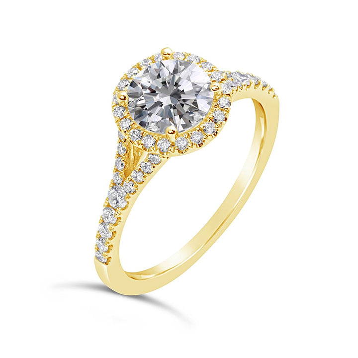 Diamond Halo Engagement Ring - The Diamond Guys