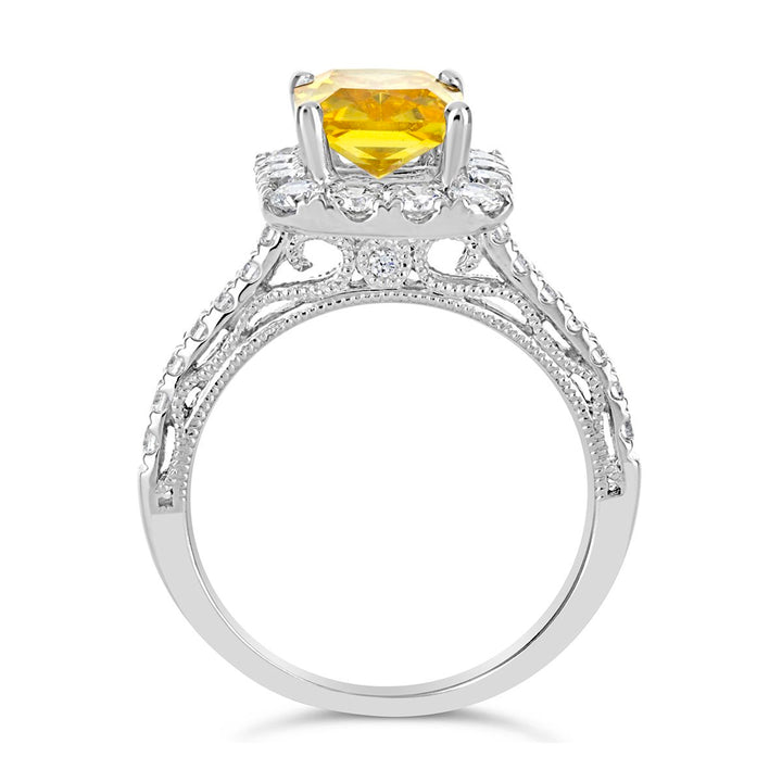 Diamond Halo Engagement Ring - The Diamond Guys