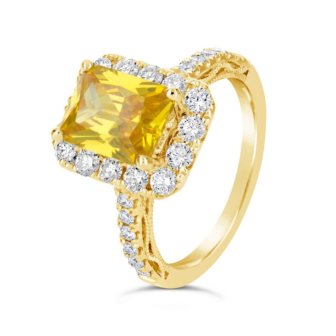 Diamond Halo Engagement Ring - The Diamond Guys