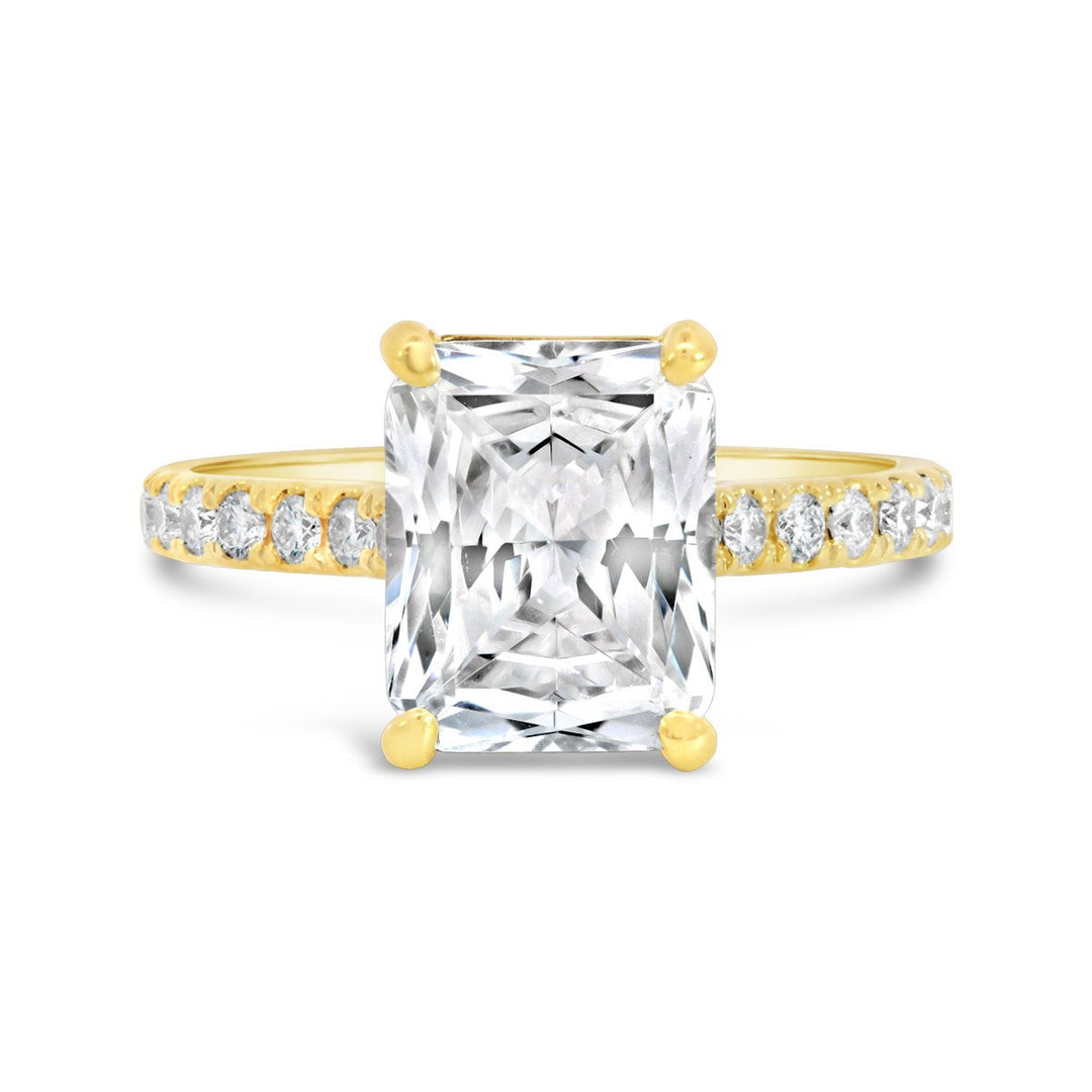Pave Diamond Engagement Ring - MR99021 - The Diamond Guys