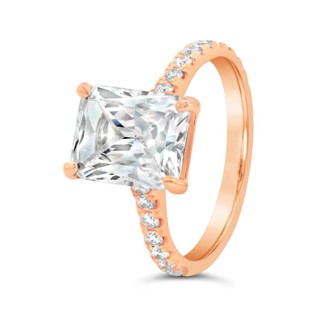 Pave Diamond Engagement Ring - MR99021 - The Diamond Guys