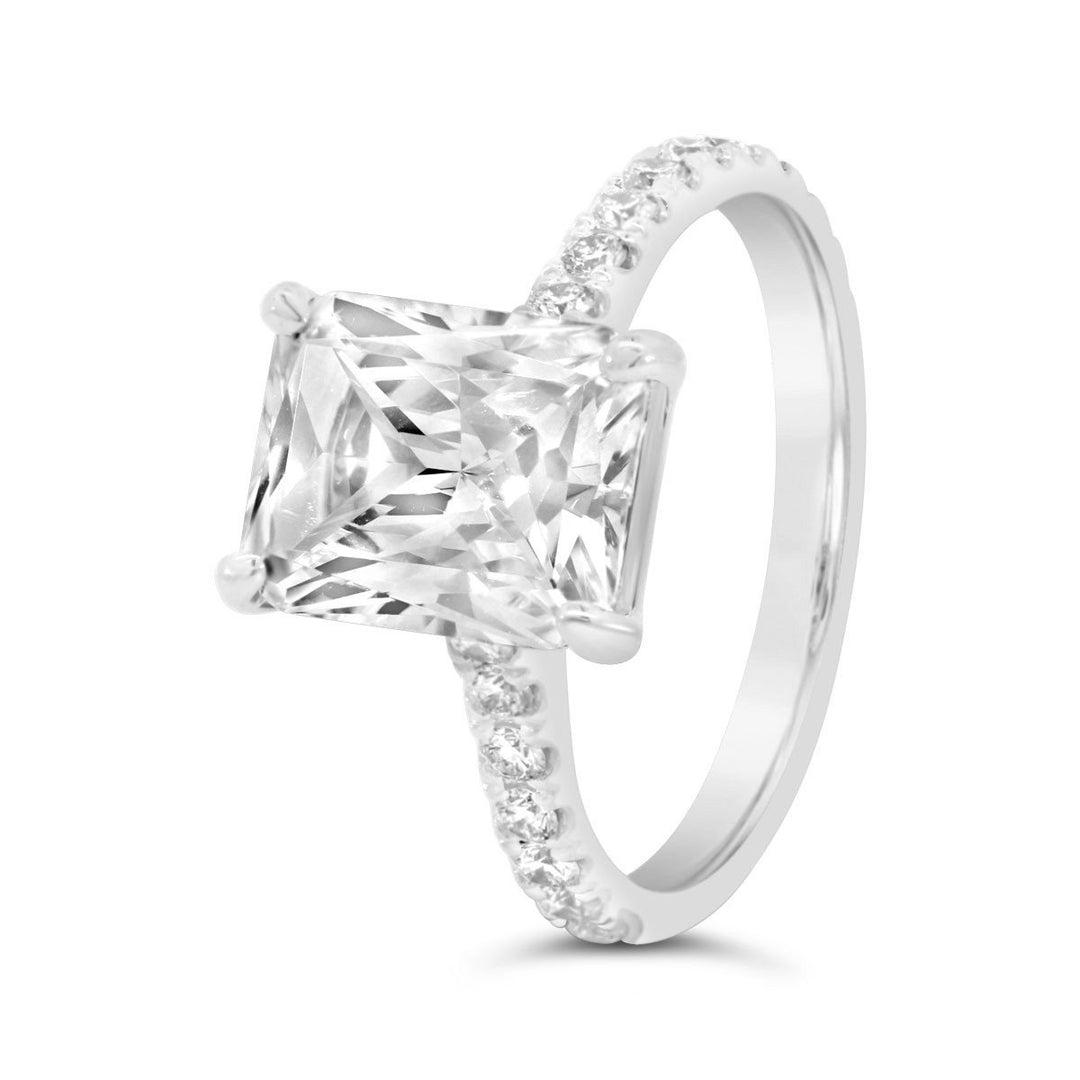Pave Diamond Engagement Ring - MR99021 - The Diamond Guys