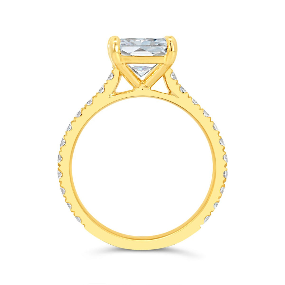 Pave Diamond Engagement Ring - MR99021 - The Diamond Guys