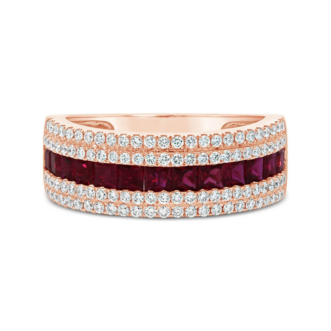 Ruby & Diamond Right Hand Ring - RN5802P