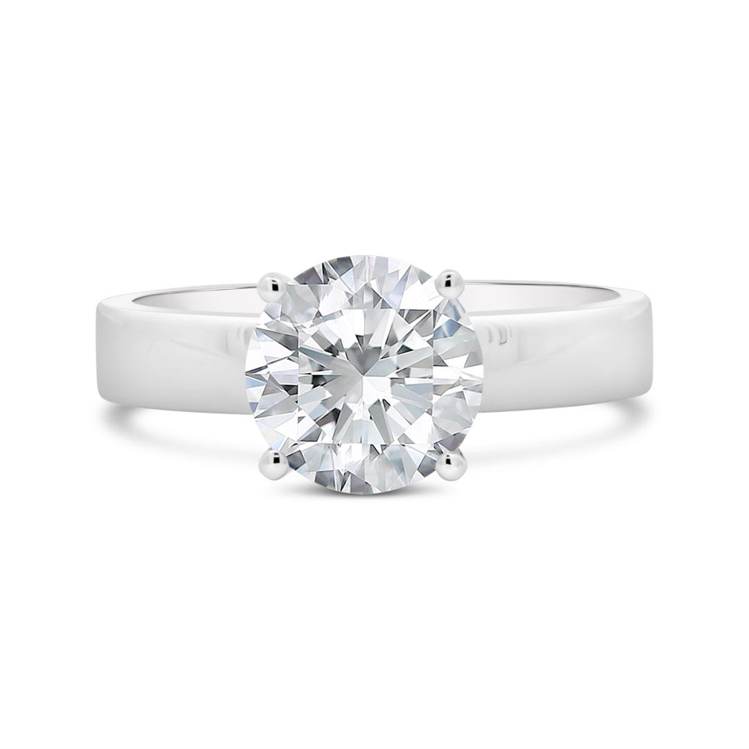Unity Solitaire Engagement Ring with Four Prong Basket Head - YJC6003R