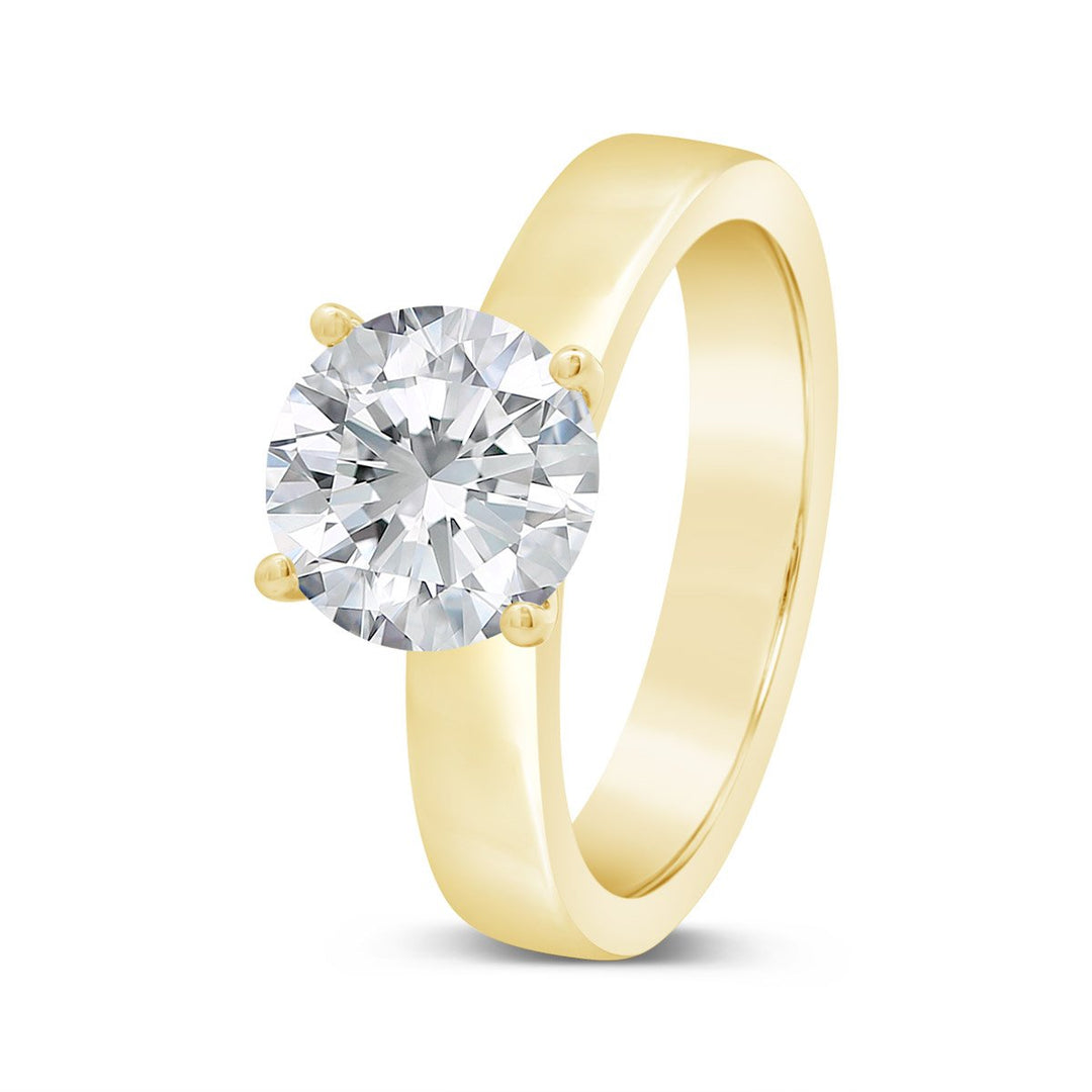 Unity Solitaire Engagement Ring with Four Prong Basket Head - YJC6003R