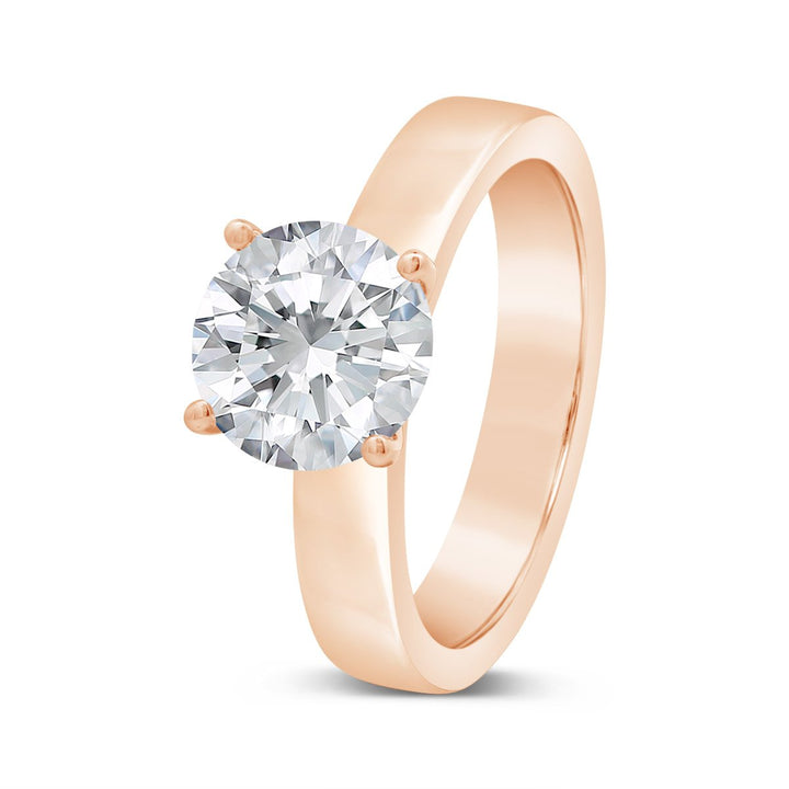 Unity Solitaire Engagement Ring with Four Prong Basket Head - YJC6003R