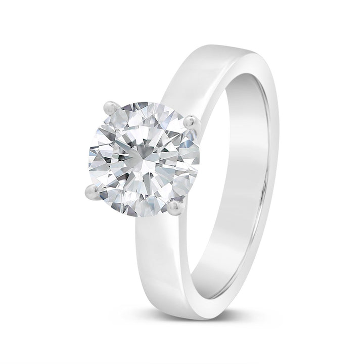Unity Solitaire Engagement Ring with Four Prong Basket Head - YJC6003R