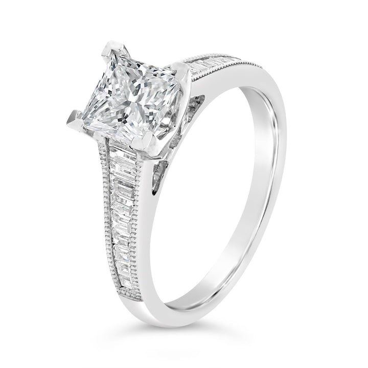 Baguette Diamond Engagement Ring - ACB059