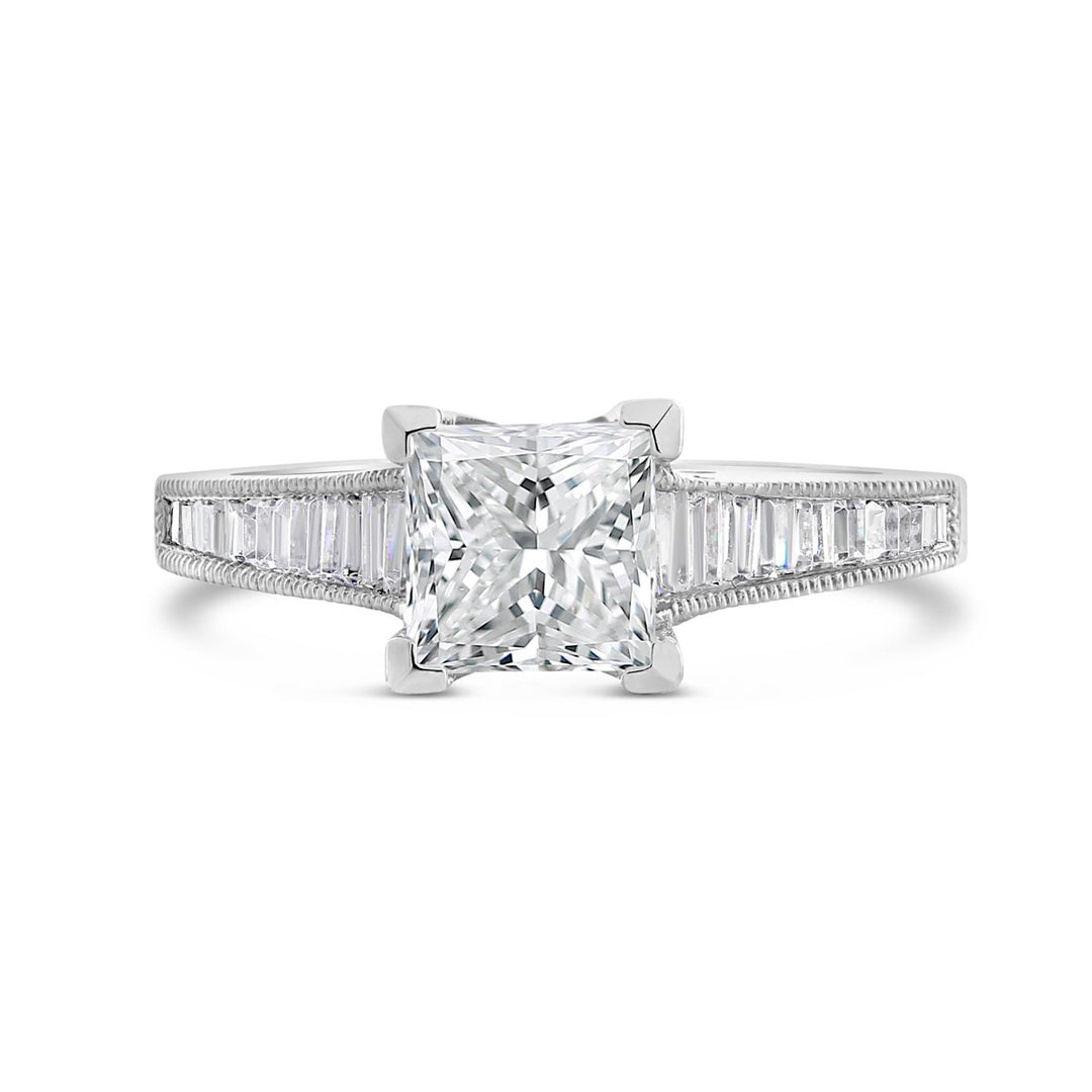 Baguette Diamond Engagement Ring - ACB059