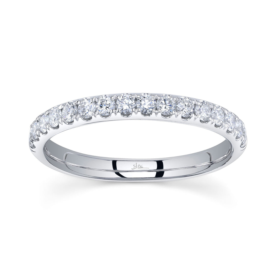 Shy Creation 1/2 Way Set Diamond Band - The Diamond Guys