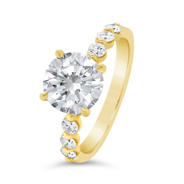 Spaced Out Diamonds Engagement Ring - YJC2600R - The Diamond Guys