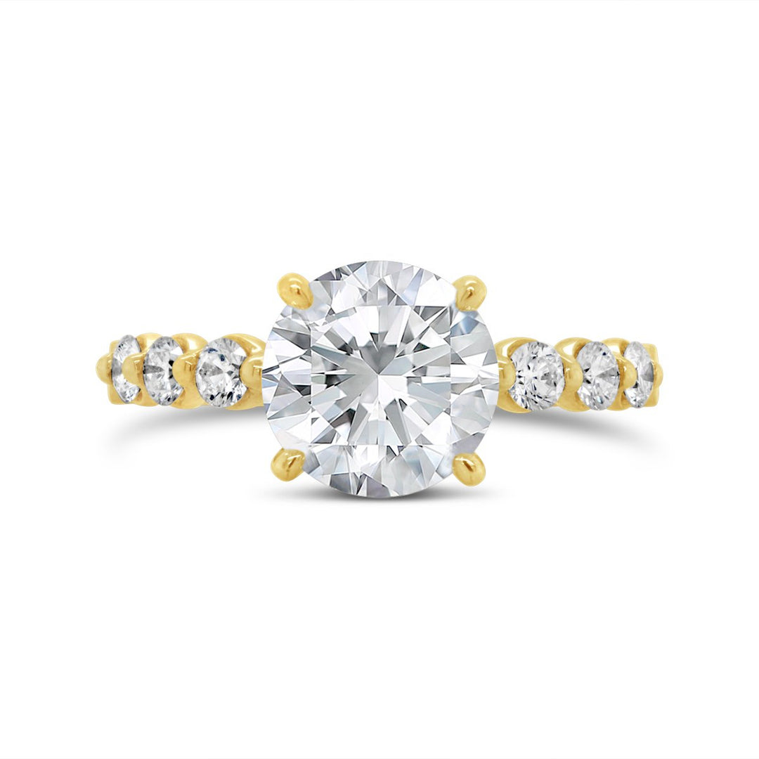 Spaced Out Diamonds Engagement Ring - YJC2600R - The Diamond Guys