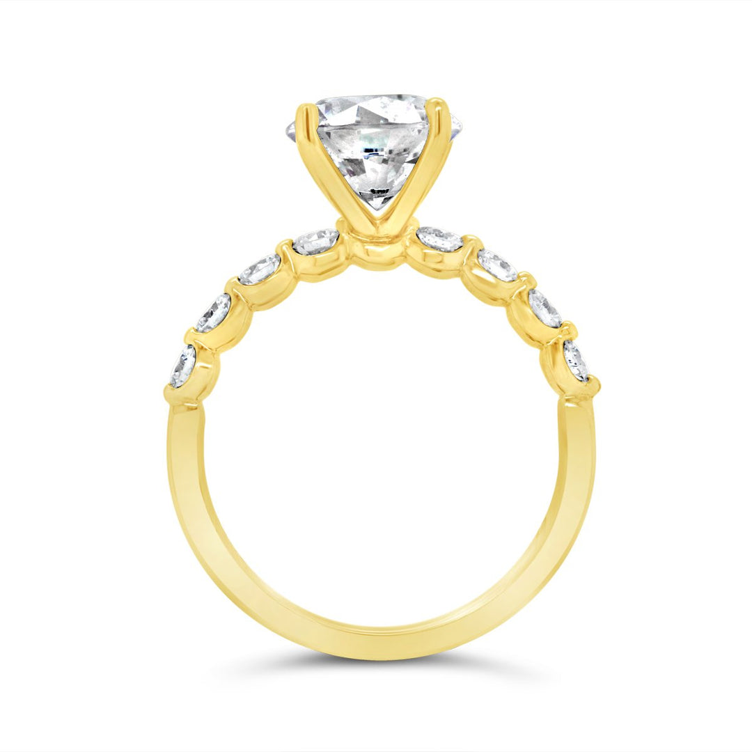 Spaced Out Diamonds Engagement Ring - YJC2600R - The Diamond Guys