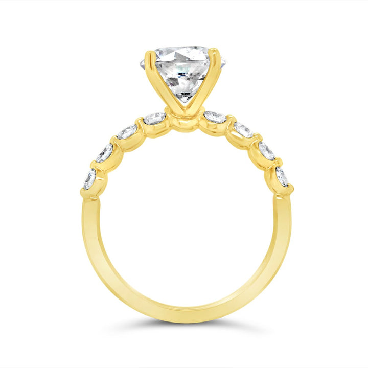 Spaced Out Diamonds Engagement Ring - YJC2600R - The Diamond Guys