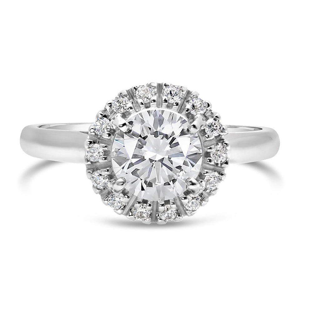 Diamond Halo Engagement Ring - The Diamond Guys
