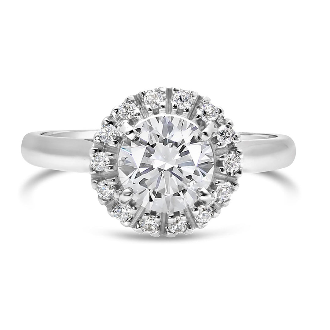 Diamond Halo Engagement Ring - The Diamond Guys