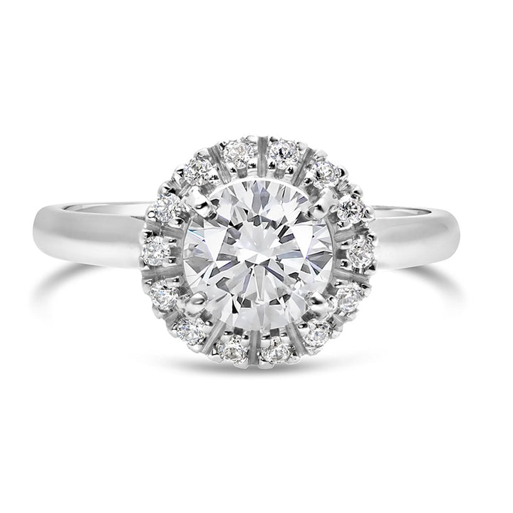 Diamond Halo Engagement Ring - The Diamond Guys