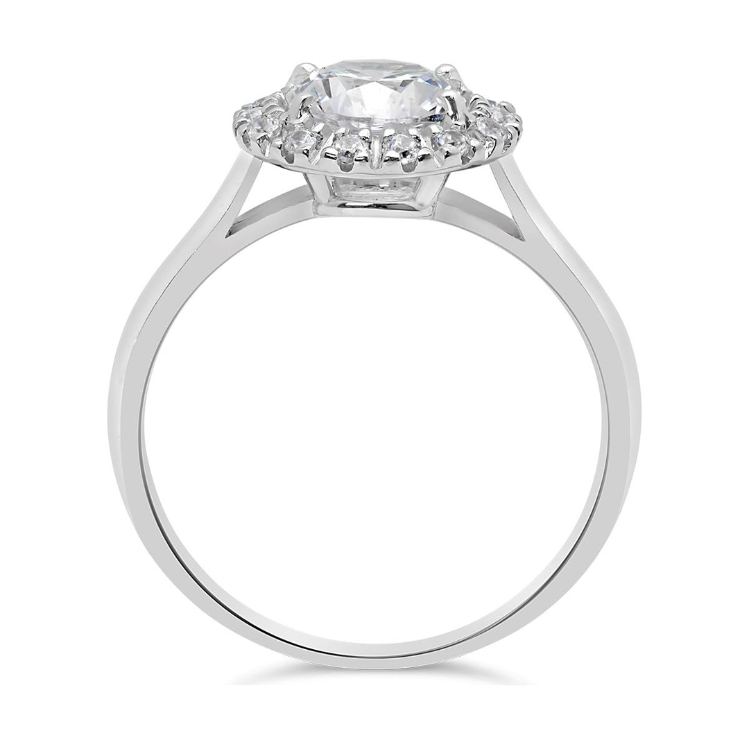 Diamond Halo Engagement Ring - The Diamond Guys