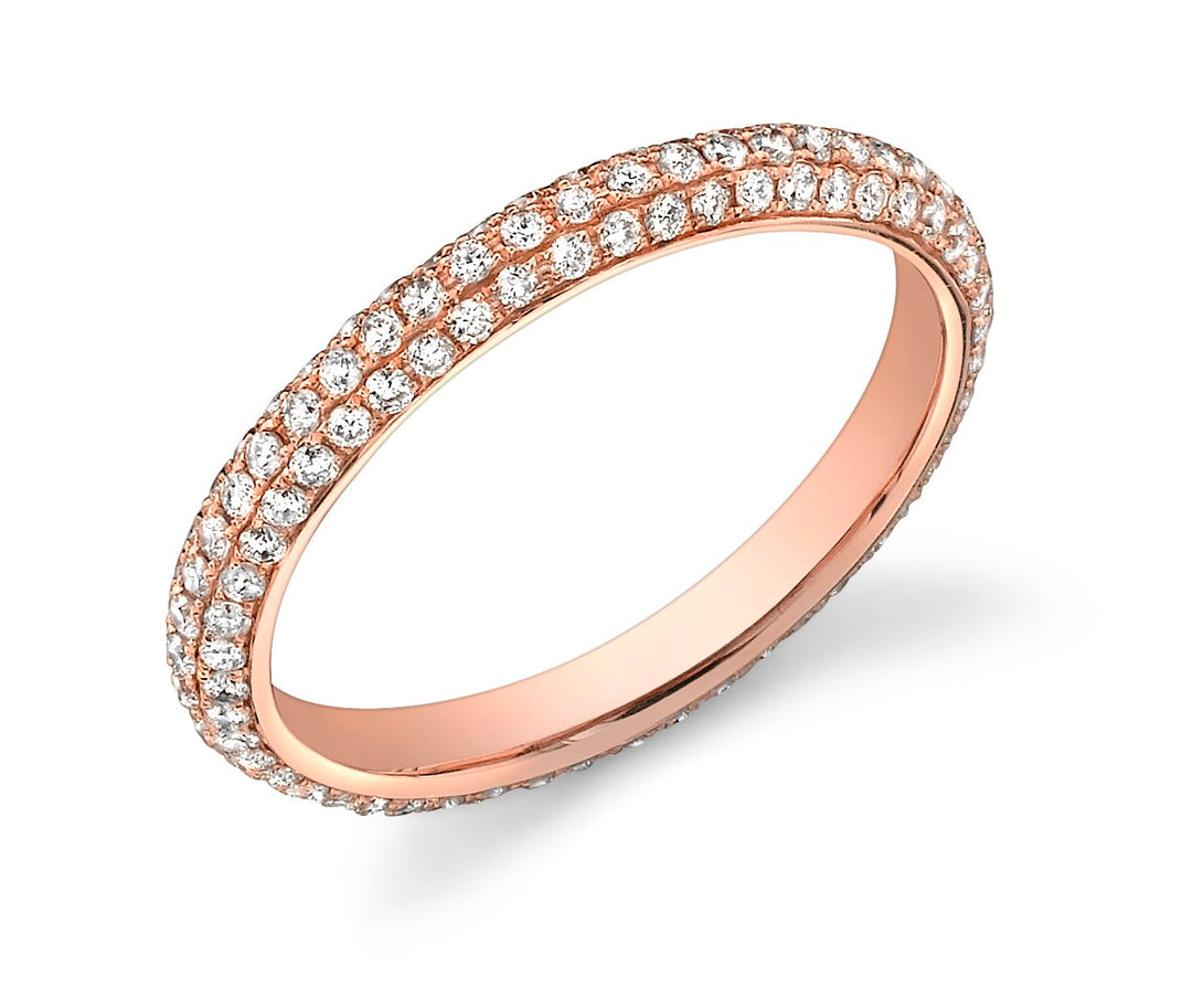 Set A Set of Three Micro Pave Bands - RR6582 - The Diamond Guys