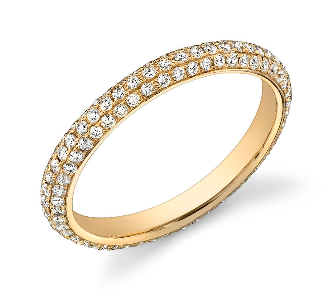 Set A Set of Three Micro Pave Bands - RR6582 - The Diamond Guys
